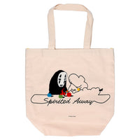 Spirited away embroidery tote bag