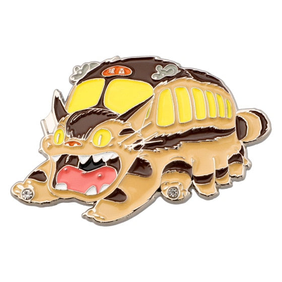  Cat Bus metal pin My neighbor Totoro