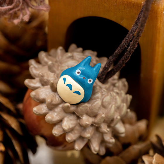 Medium Totoro with acorn keychain