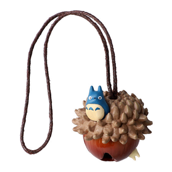 Medium Totoro with acorn keychain
