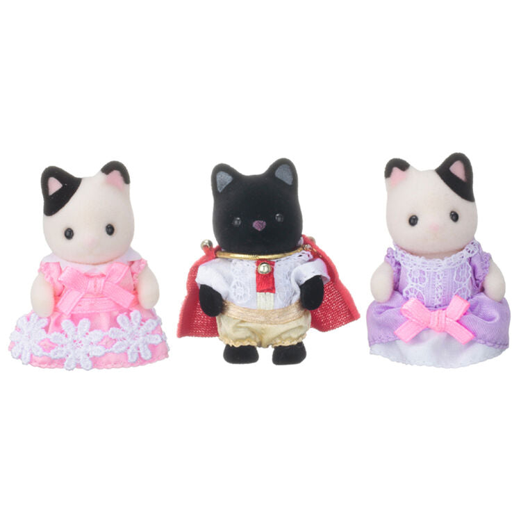 Sylvanian Families baby trio prince & princess