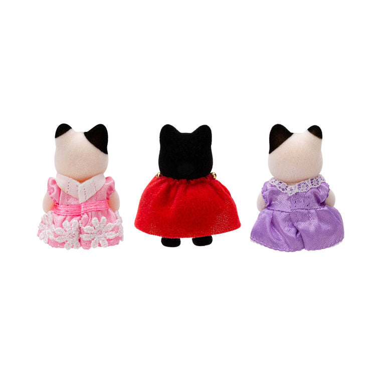 Sylvanian Families baby trio prince & princess