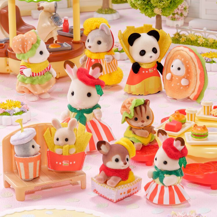 Sylvanian Families blind bag baby hamburger shop