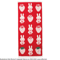face towel miffy and strawberry
