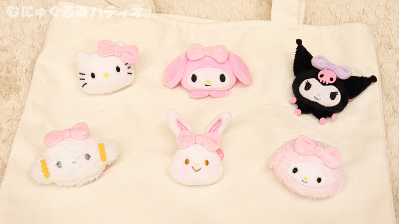 Sanrio Face Plush Pins