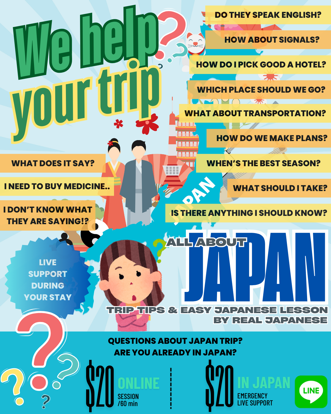 Japan trip advise & easy travel Japanese