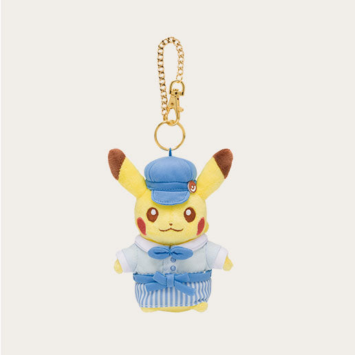 Pokémon Cafe Pikachu plush keychain
