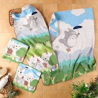 wash towel face towel Totoro - My neighbor totoro