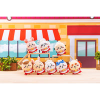 Chiikawa restaurant server plush keychain