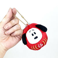 PEANUTS snoopy daruma mascot keychain