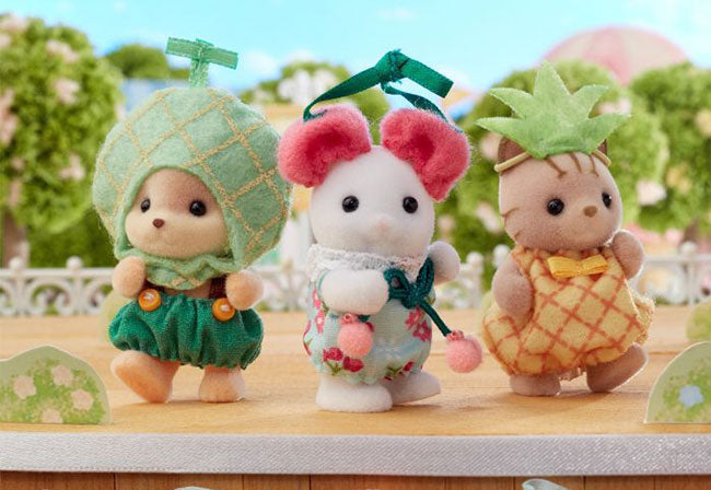 Sylvanian families baby trio fruits