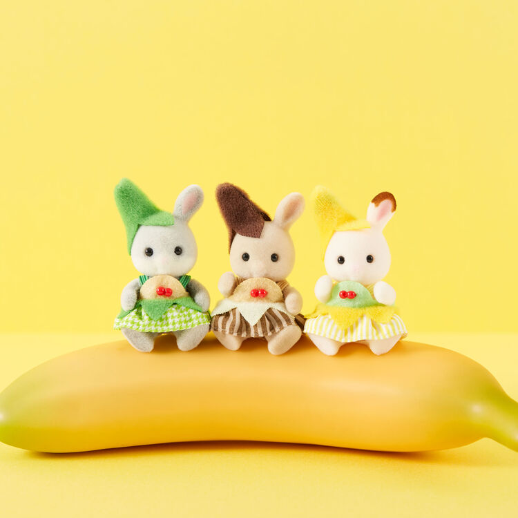 Sylvanian families baby trio banana