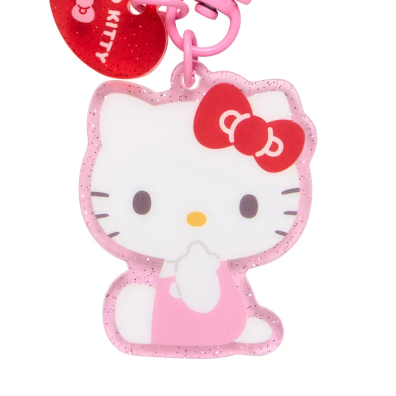 Sanrio key ring hanger with mascot phone charm