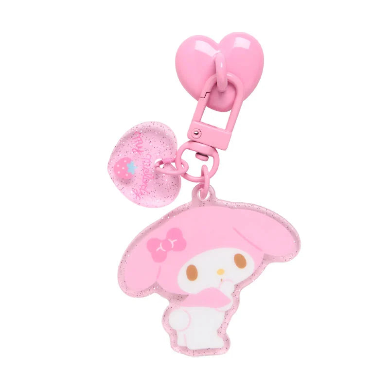 Sanrio key ring hanger with mascot phone charm