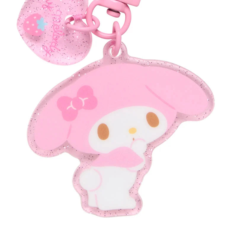 Sanrio key ring hanger with mascot phone charm